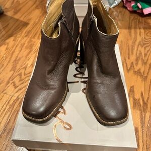 Crown Vintage Dark Brown Ankle Booties